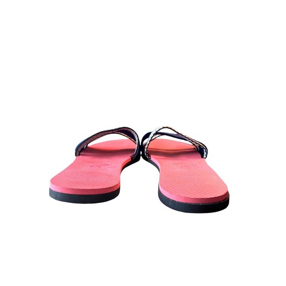 Havaianas You Trancoso Sandals Slides Flip Flops Size‎ 41-42 Navy White 9/10 - Picture 3 of 8